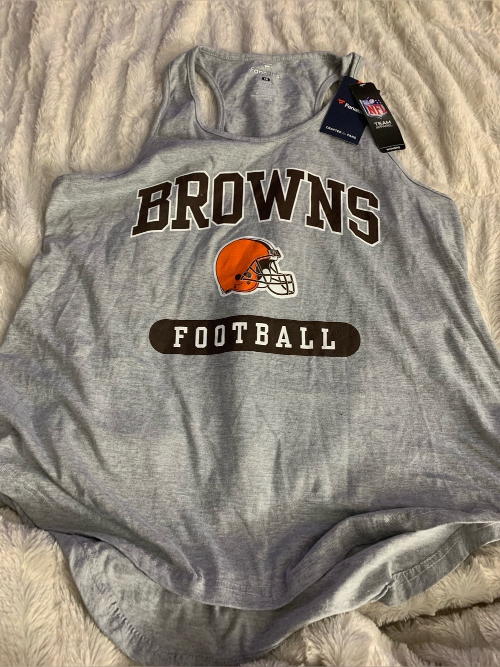 Fanatics Gray Cleveland Browns Graphic Tank